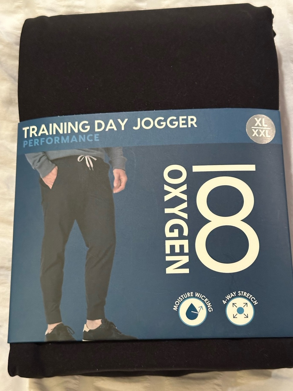 Men's XL / XXL Oxygen Training Day Jogger Performance Black Pants NWT